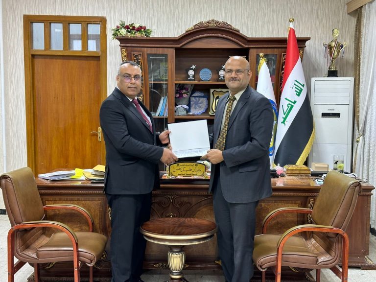 توقيع مذكرة توأمة بين كلية الصيدلة في جامعة المعقل وكلية الصيدلة في جامعة البصرة